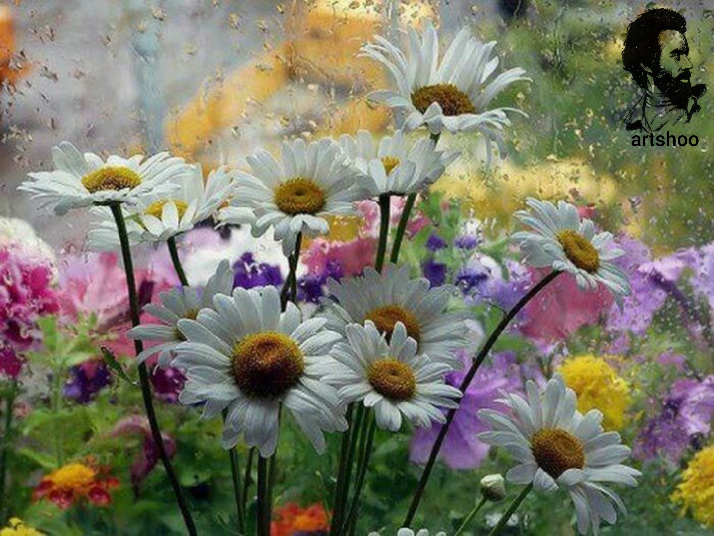 گل اورژینال رنگ روغن